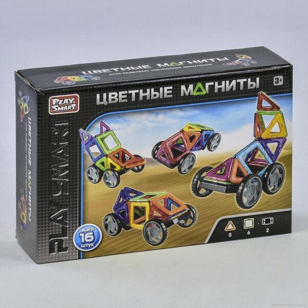 

Конструктор Play Smart 2426 - магнитный (16 дет.)