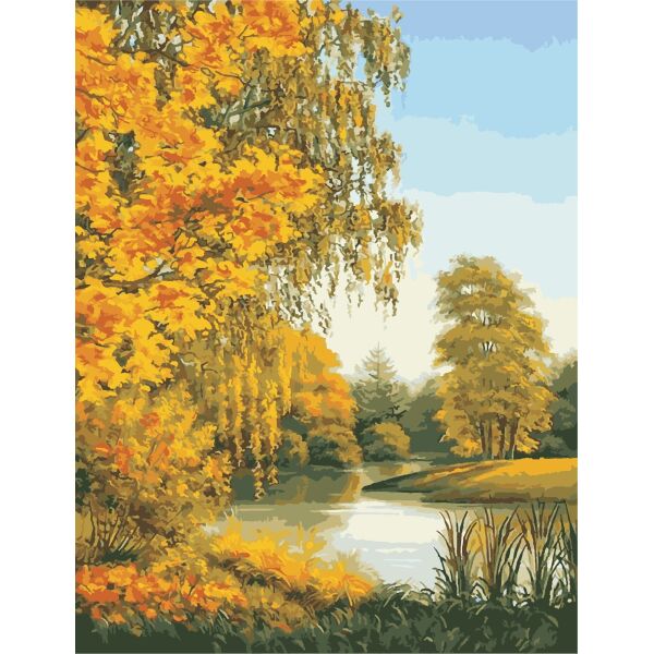 

Картина по номерам ArtStory Золотая осень 50*65см в коробке