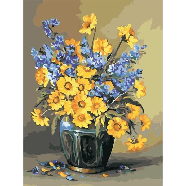 

Картина по номерам ArtStory Жёлто-синий букет 30*40см