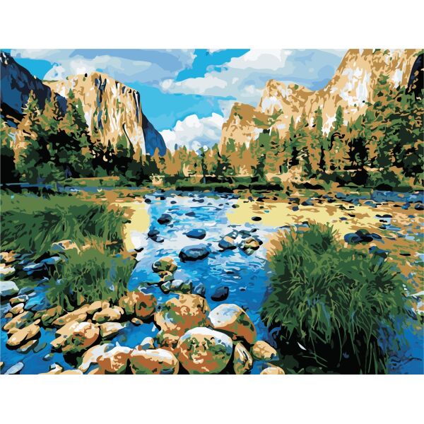 

Картина по номерам ArtStory Дикий край 50*65см в коробке