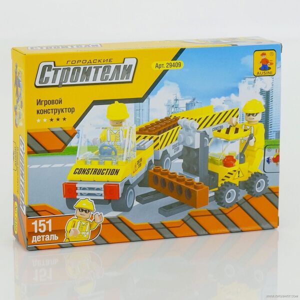 

Конструктор AUSINI 29409 Строители, 151 дет, уровень сложности xx, в кор-ке, 25x4x18см