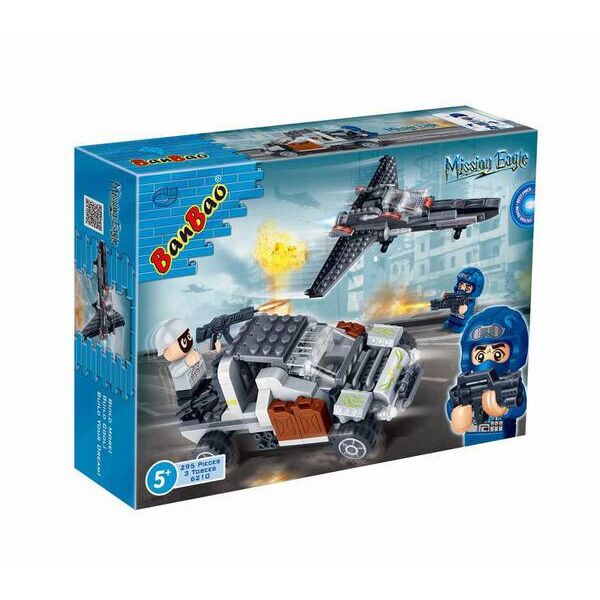 

Конструктор BANBAO 6210 военная техника, фигурки 3 шт., 295 дет., Кор., 33-24-7 см