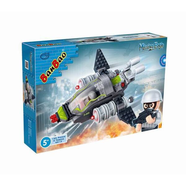 

Конструктор BANBAO 6213 военный самолет, фигурки 2 шт., 155 дет., Кор., 28-19-5,5 см