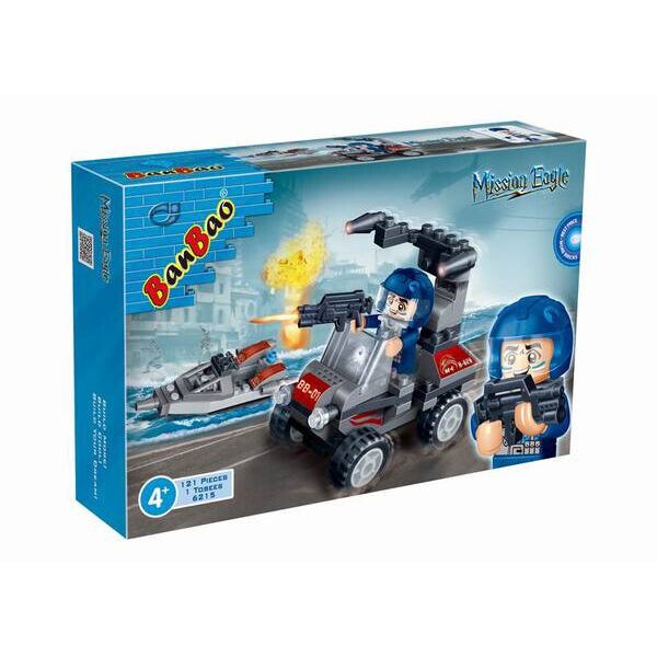 

Конструктор BANBAO 6215 военная техника, фигурка, 121 дет., Кор., 23-15-5 см