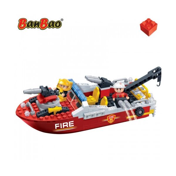 

Конструктор BANBAO 7105 пожарный катер, фигурки, 198 дет., Кор., 33-24-7 см