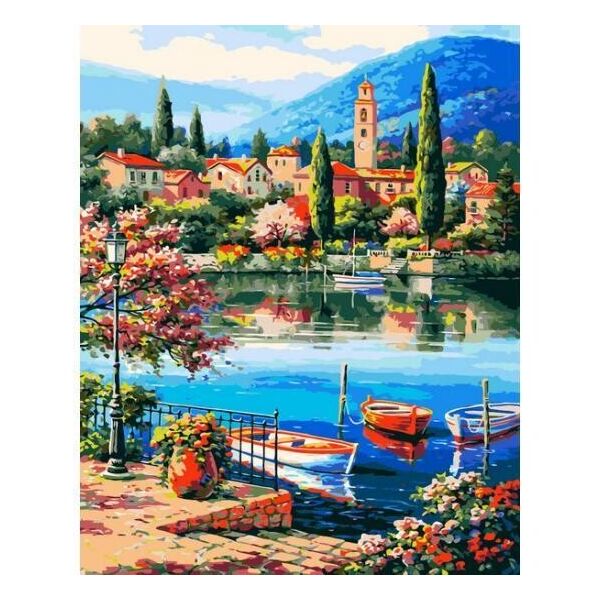 

Картина по номерам Город у моря VP1309, Babylon, 40x50 см.