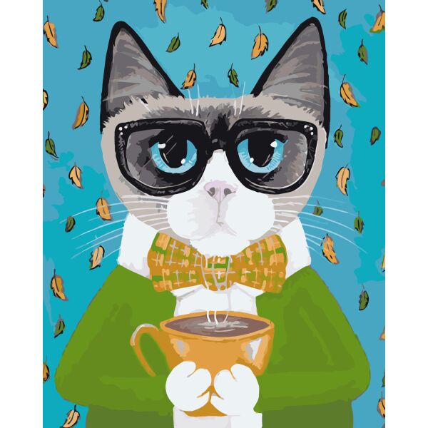 

Картина по номерам Деловой кот, 40x50 см., Art Story
