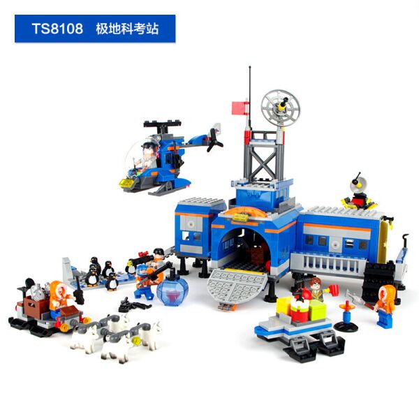 

Конструктор TS8108A Арктика, станция, транспорт, фигурки 6 шт., 765 дет., Кор., 57-37,5-8,5 см.