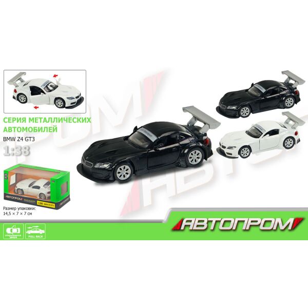 

Машинка мет. АВТОПРОМ АП-67315 (1:38) BMW Z4 GT3