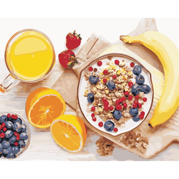 

Картина по номерам Корисний сніданок, 40x50 см., Art Story