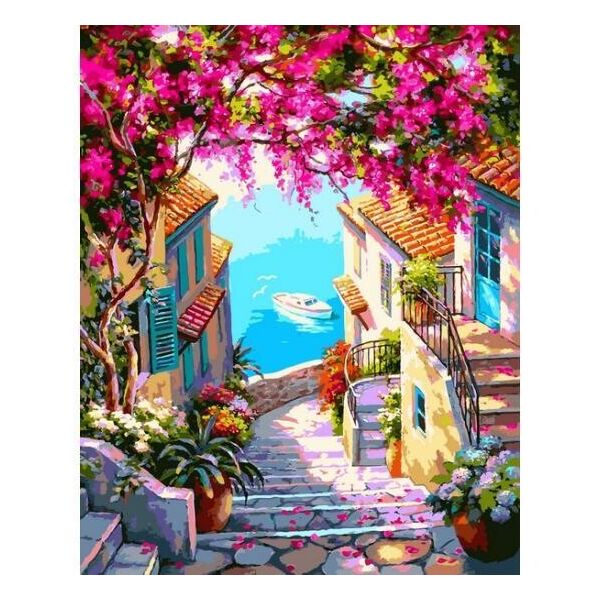 

Картина по номерам Лестница к морю VP1307, Babylon, 40x50 см.