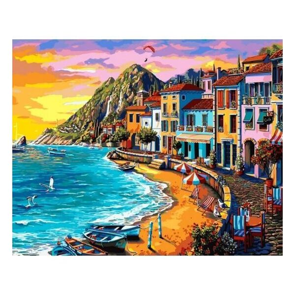 

Картина по номерам Набережная на закате, 40x50 см., Mariposa