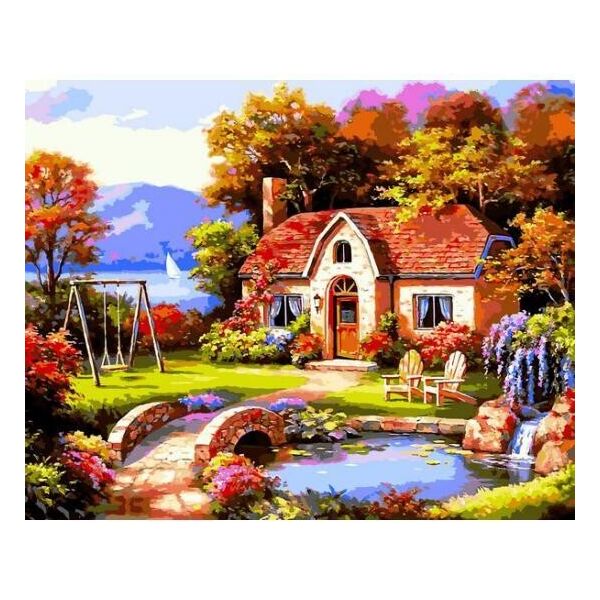 

Картина по номерам Сказочный домик VP1299, Babylon, 40x50 см.