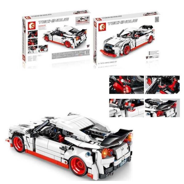 

Конструктор SEMBO 701712 ТЕХНИК - Автомобиль Nissan GTR (816 дет.)