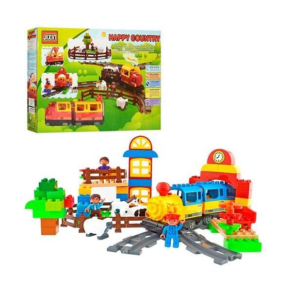 

Конструктор Jixin 6188A (M0437) ЖЕЛЕЗНАЯ ДОРОГА - Поезд (105 дет.)