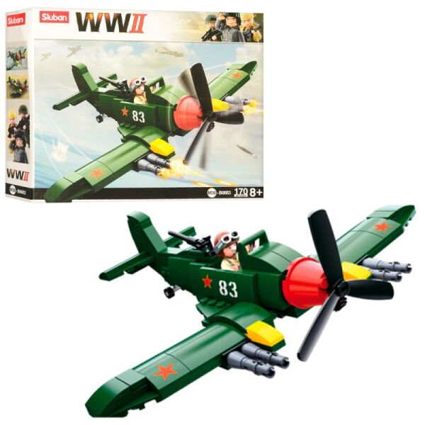 

Конструктор SLUBAN M38-B0683 АРМИЯ - WWII Истребитель (173 дет.)