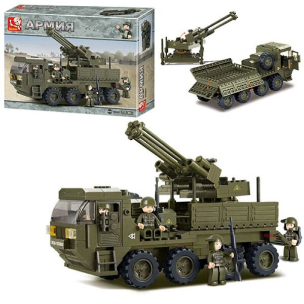 

Конструктор SLUBAN M38-B0302 АРМИЯ - Зенитная установка (306 дет.)