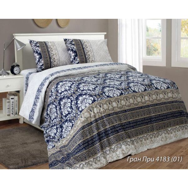 

Комплект постельного белья двуспальный Зоряне сяйво ГРАН ПРИ (нав. 70*70) (4125_4183,01)