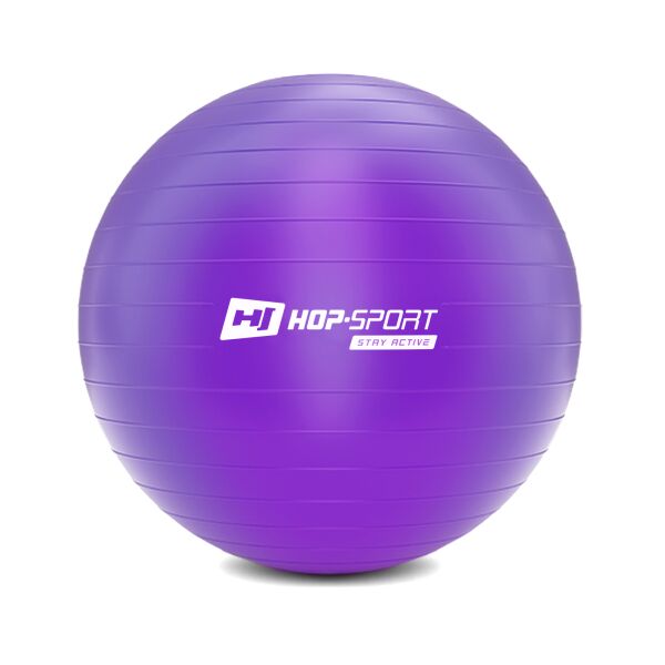 

Фитбол Hop-Sport 65 см фиолетовый с насосом 2020 (HS-R065YB)