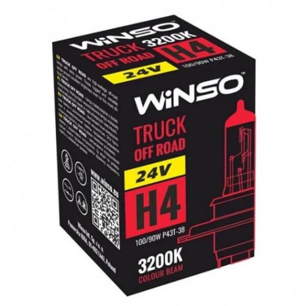 

Галогенная лампа Winso Truck Off Road H4 P43t-38 100/90W 24V 724410