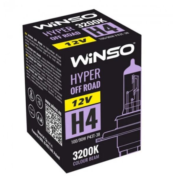 

Галогенная лампа Winso Hyper Off Road H4 P43t-38 100/90W 12V 712410