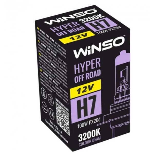 

Галогенная лампа Winso Hyper Off Road H7 PX26d 100W 12V 712710