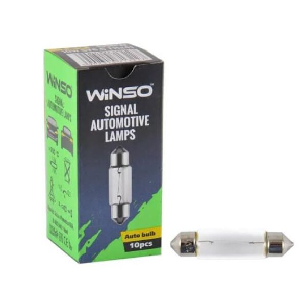 

Лампа Winso 12V SV8.5 T11x41 C10W 10W 713220