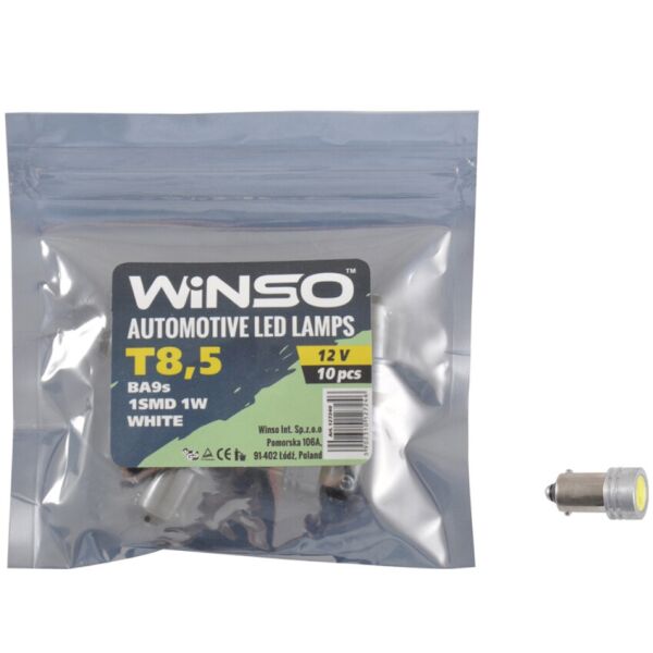 

LED лампа Winso T8.5 12V SMD5050 BA9s 127240