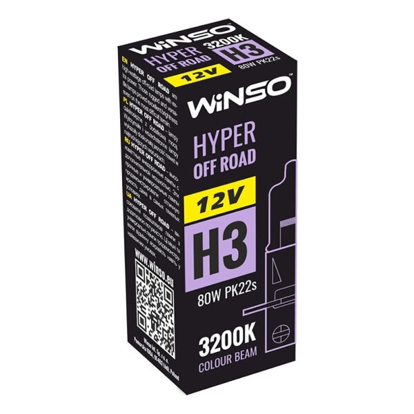 

Галогенная лампа Winso Hyper Off Road H3 PK22s 80W 12V 712310