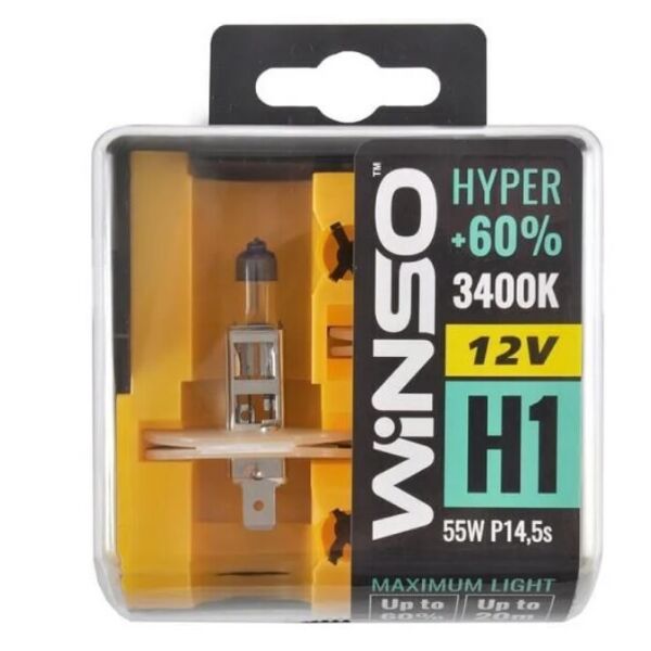 

Галогенная лампа Winso Hyper +60% H1 P14.5s 55W 12V 712130 (2 шт.)