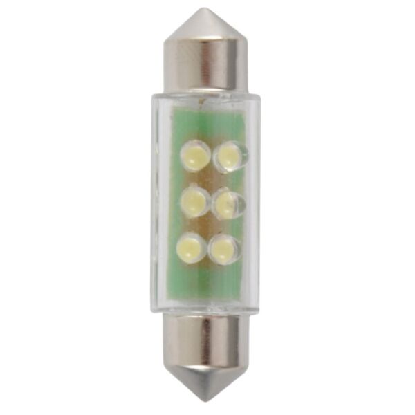 

LED лампа WINSO 12V FLUX SV8.5 T11x39 6LEDS white 127710