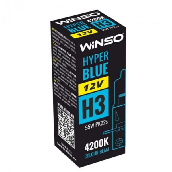 

Галогенная лампа Winso Hyper Blue H3 PK22s 55W 12V 712420