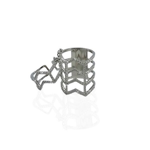 Акція на Кольцо из серебра с куб. цирконием 90112 17 размер від Allo UA