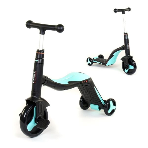 

Детский велобег самокат велосипед 3 в 1 Best Scooter с музыкой и LED подсветкой Голубой (20255)