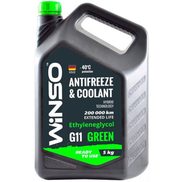 

Антифриз Winso Green G11 -40°С 5 кг зеленый 880950