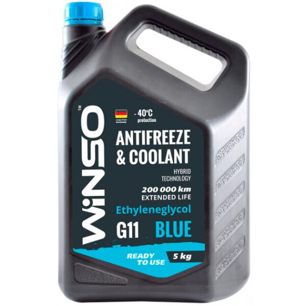 

Антифриз Winso Blue G11 -40°С 5 кг Синий 880970
