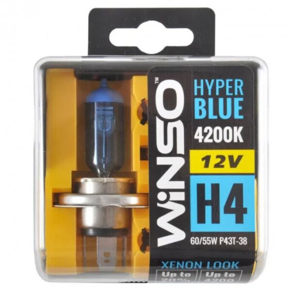 

Галогенная лампа Winso Hyper Blue H4 P43t-38 60/55W 12V 712450 (2 шт.)