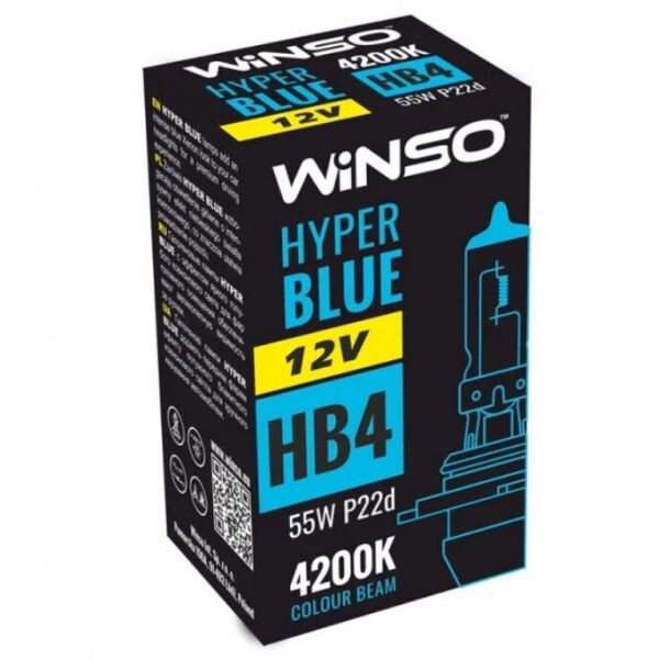 

Галогенная лампа Winso Hyper Blue HB4 P22d 55W 12V 712610