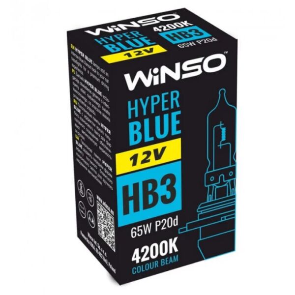 

Галогенная лампа Winso Hyper Blue HB3 P20d 65W 12V 712510