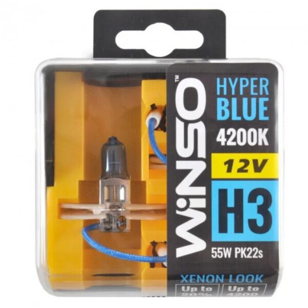 

Галогенная лампа Winso Hyper Blue H3 PK22s 55W 12V 712350 (2 шт.)