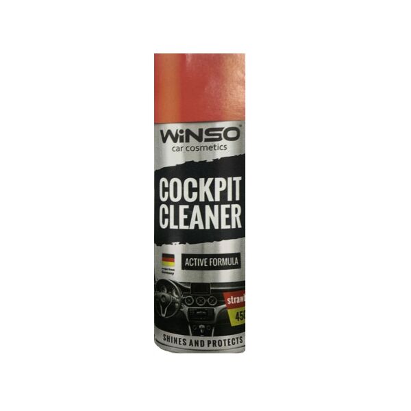 

Полироль для панели приборов WINSO Cockpit Cleaner Клубника 450 мл 840560