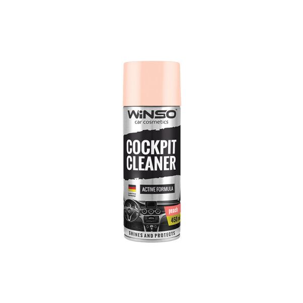 

Полироль для панели приборов WINSO Cockpit Cleaner Персик 450 мл 840580