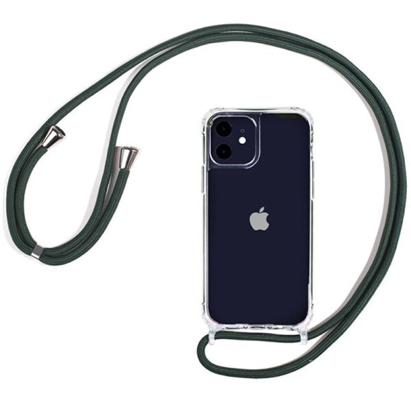 

Чехол TPU Crossbody Transparent для Apple iPhone 11 (6.1") (Зеленый / Forest green) (1100807)
