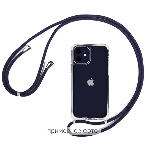 

Чехол TPU Crossbody Transparent для Apple iPhone 12 mini (5.4") (Синий) (1100782)