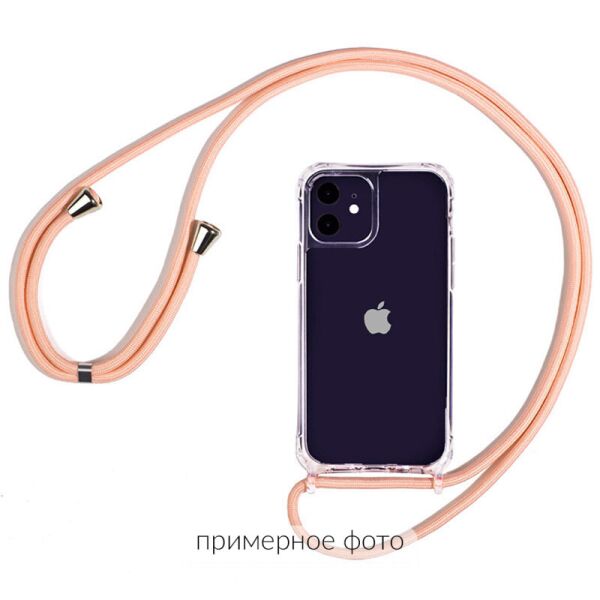 

Чехол TPU Crossbody Transparent для iPhone XS (5.8") (Персиковый) (100066796)