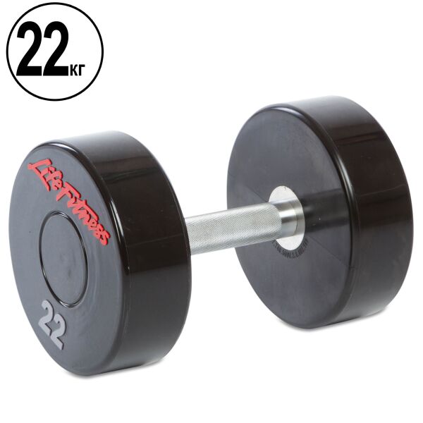 

Гантель профессиональная полиуретановая Life Fitness (SC-80081-22), 22кг