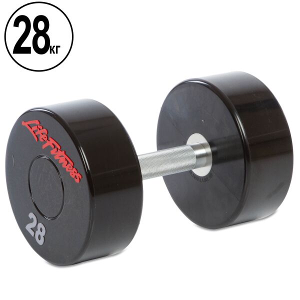 

Гантель профессиональная полиуретановая Life Fitness (SC-80081-28), 28кг
