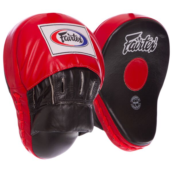 

Лапы изогнутые кожаные Fairtex FMV9, красные
