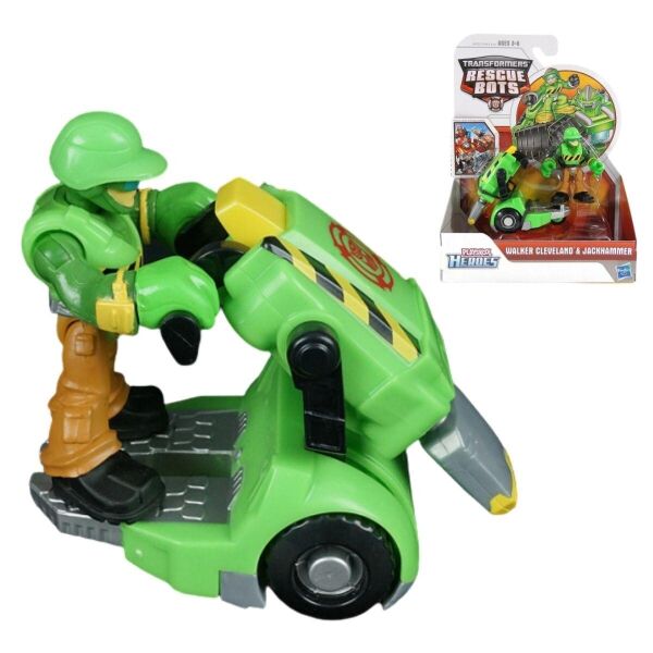 

Детская игровая фигурка Hasbro Волкер Кливленд c пневматическим молотком Боты спасатели Walker Rescue Bots