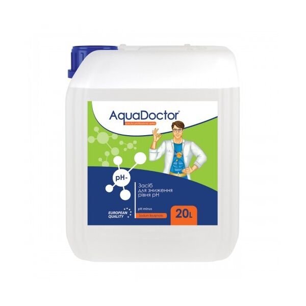

Жидкое средство для снижения pH AquaDoctor pH Minus (Серная 35%) 20 л.